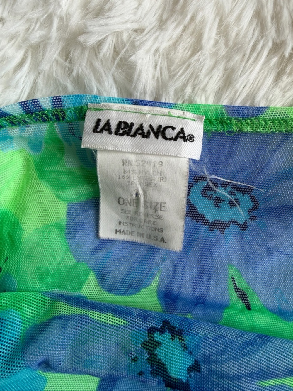 La Blanca Floral Short Sarong Swim Cover-Up Wrap XS–M Beach Bikini Tie Skirt - Picture 5 of 5